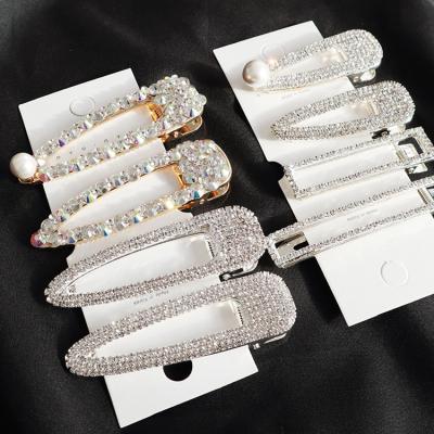 China Fashion Rhinestone Pearl Hair Clip for Women and Girls UL200323003 for sale