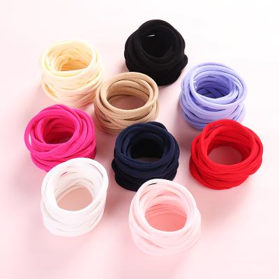 China Super Soft Hot Sale Traceless Baby Hair DIY Traceless Nylon Band Knitted Headband Hair Accessories for sale