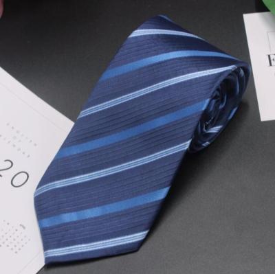 China Polyester Business Classic Tie Woven Jacquard Neck Ties For Men for sale