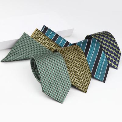 China High Quality Polyester Cufflinks Woven Tie Square And Pocket Set For Men for sale