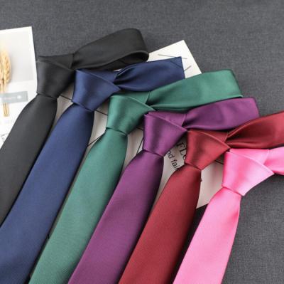 China High Quality Cotton 6cm Business Slim Tie For Men for sale