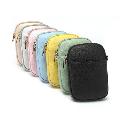 China 2021 New Arrival Fashionable PU Leather Phone Purse Bag Mini Cross-Body Women's Casual Bags for sale