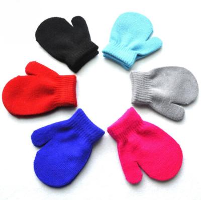 China Toddler Stretch Magic Mittens Girls Small Soft Knit Mitten Baby Boy Winter Knitted Gloves UL210902004 for sale