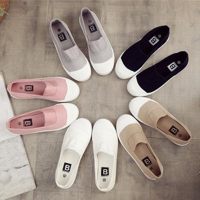 China Wholesale 2021 Newest Light Casual Flat Shoes Slip On Canvas Shoes For Women for sale