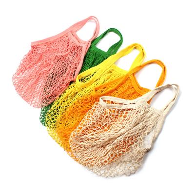 China Custom Logo Eco-friendly Cotton Fruit Vegetable Organic Grocery Pocket Net Mesh For Food Other for sale