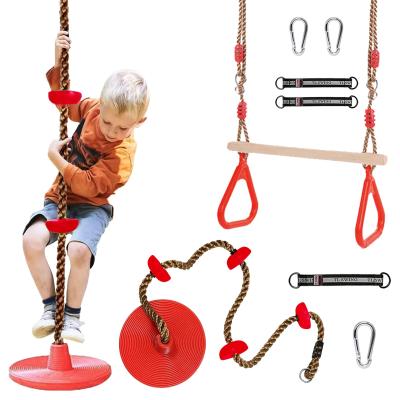 China Modern Climbing Rope Tree Swing With Platforms And Disc Swings Pose Outdoor Playground Swingset Accessories For Kids for sale