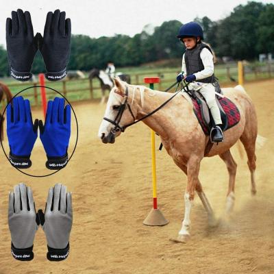 China Durable Equestrian Outdoor Therapeutic Sports Gloves Winter Fitness Sports Leather And Cloth Gloves for sale