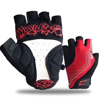 China Windproof Cycling Gloves For Mens Half Finger Custom Bike Padded Mountain Bike Fingerless Slip Anti Breathable For Outdoor Motorcycle for sale