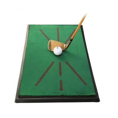 China Durable Factory OEM Custom Golf Hitting Swing Mat For Swing Detection Batting Training Mat Practice Training Aid Golf Game for sale