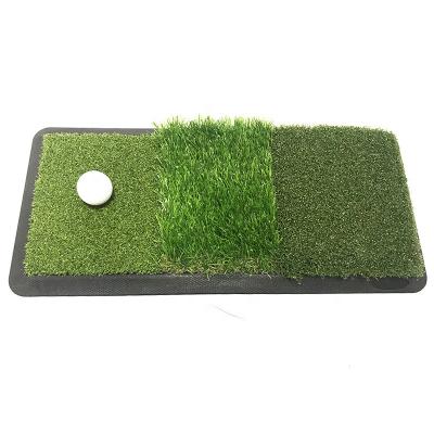 China Durable Manufacture Practice Tri Turf Golf Hitting Mat Portable Golf Grass Mat Driving Range Mats For Best Prices for sale