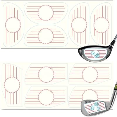 China Golf Shot Manufacturing Golf Impact Stickers For Putters And Swing Training Irons Woods Golf Impact Labels For High Quality for sale