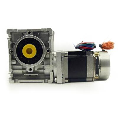 China NEMA23 worm gear stepper motor with brake 1.3NM/2.3NM/2.6NM/3.5NM DC gear motor reducer than 5:1/7.5:1/10:1/15: 1/20:1/25:1 NEMA23 worm gear stepper motor with brake for sale