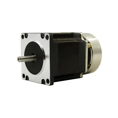 China NEMA23 Stepper Motor With Brake Shaft 57mm Diameter 6.35/8.0mm Stepping Motor 3.0-4.0A Power Off NEMA23 Hybrid Motor DC24V With Brake for sale