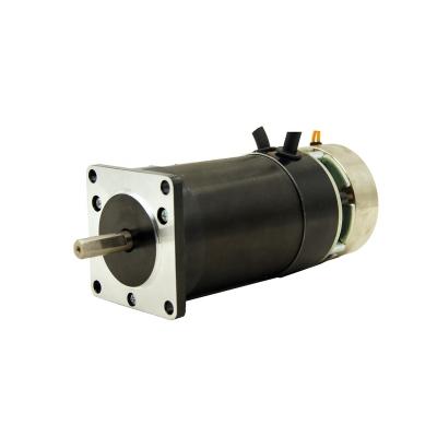 China 100W Totally Enclosed 57mm Braked Type DC Brushless Motor BLDC Motor Round Body Brake Motor 24V 3000rpm NEMA23 for sale