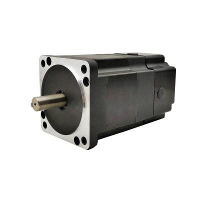 China 86mm Totally Enclosed 565W Braked Type BLDC Motor Brushless DC Motor With Brake 48V 3000rpm NEMA34 DC Magnet Brake for sale