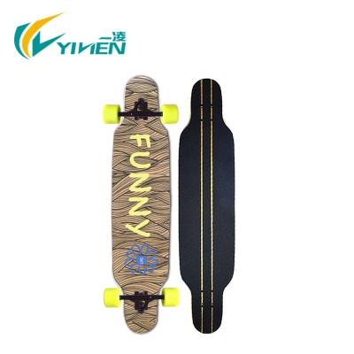 China MAPLE+Aluminum+PU Canadian Maple Longboard Customized Deck Vacuum Wholesale for sale