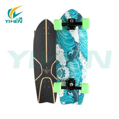 China Young Land Surfing Big Long Skateboard Fish Board Land Carver Dance Long Board for sale