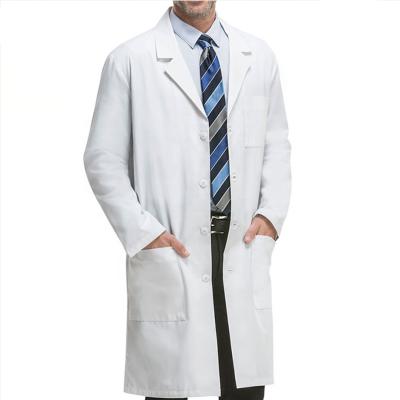 China Durable Unisex Polyester Durable Hospital Spandex Hospital Lab Uniform Coat for sale