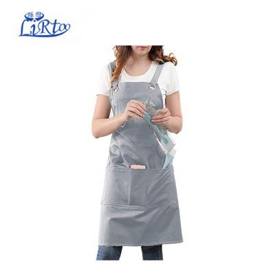 China Professional Kitchen Cleaning Apron For Chef Baking Women And Men With Cross Back for sale