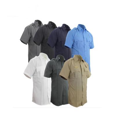 China Wholesale High Quality Sleeveless 100% Polyester Anti-pilling T-shirt Security Guard Shorts Uniforms for sale