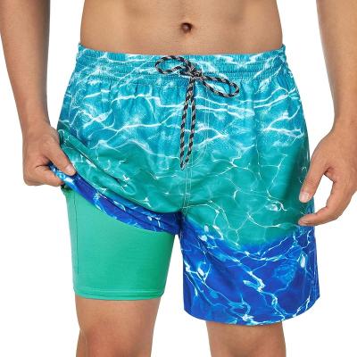 China Plus Size Men's Swim Trunks Compression Liner Swim Shorts 5.5