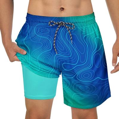 China Plus Size Men's Swim Trunks Compression Liner Swim Shorts 5.5