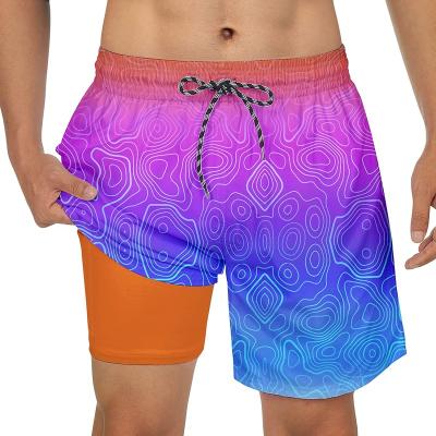 China Plus Size Men's Swim Trunks Compression Liner Swim Shorts 5.5