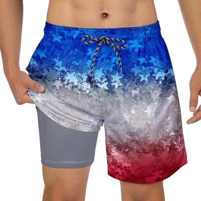 China Plus Size Men's Swim Trunks Compression Liner Swim Shorts 5.5