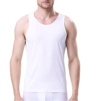 China QUICK DRY Mens Knitwear Workout Gym Bamboo Tank Top For Men Fit for sale