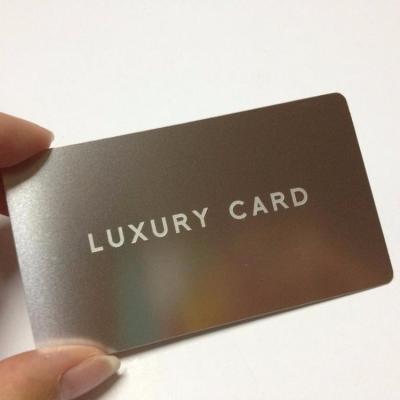 China Cheap Europe 304 Stainless Steel Metal Cards / Metal Business Card for sale