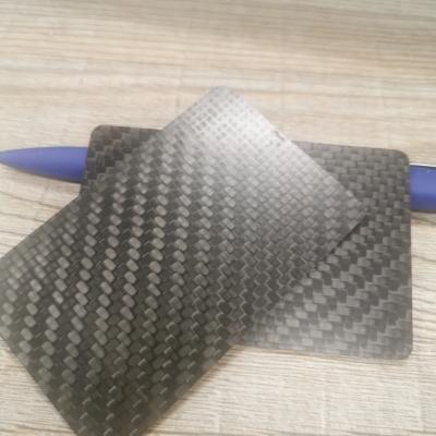 China Waterproof / 85*54 mm carbon fiber waterproof luxury business card, carbon fiber card, carbon fiber name card NFC card with printing for sale