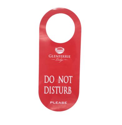 China Custom Disposable Plastic Luggage/Club/Promotional/Membership Airport PVC Card Door Hanger,Wholesale Hotel Do Not Touch Door Hanger for sale