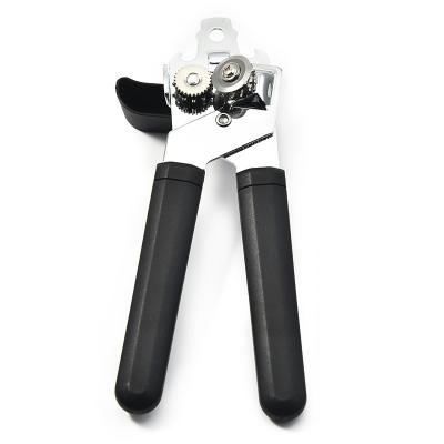 China Viable Manual Handheld Basics Can Opener Handle Strong Sharp Stainless Steel Cutting Wheel For Smooth Serrated for sale