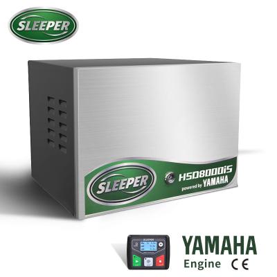 China AC Single Phase Gasoline Diesel Inverter Super Quiet Silent Generator For Camping RV Emergency Travel Hsd8000iS for sale