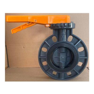 China General Grip PVC Lever Wafer d71X Clamp Butterfly Orange Red Blue Green Water for sale