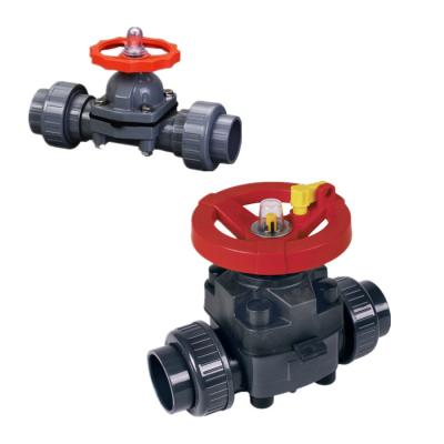 China General factory price 1/2 to 4in DIN plug upvc union plastic diaphragm valve for sale