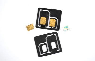 China 2 in 1 Nano Dual SIM Card Adapters for sale