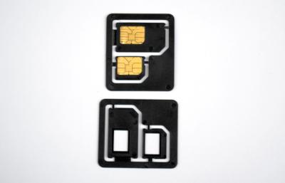 China Double SIM Card Adapter , Cell Phone SIM Card Adapter For Normal Phone for sale