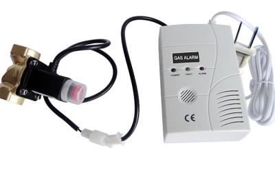 China AC / DC power LPG Gas Detector Alarm EN50194 with Auto Shut off Solenoid Valve for sale