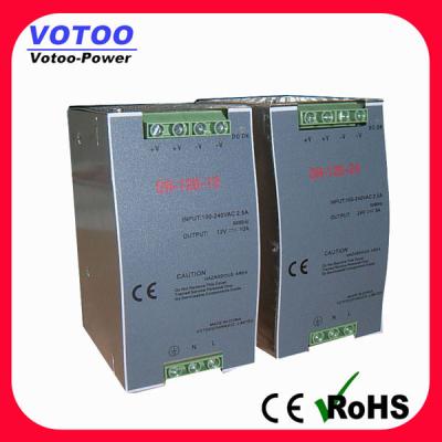 China 24V 5A 120W DIN Rail Power Supply / AC To DC Switching Power Supply for sale