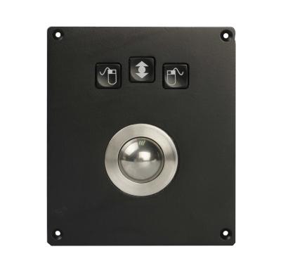 China IP65 waterproof military Phenolic Resin mechanical Trackball with 3 mouse buttons for sale