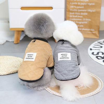 China New Custom Warm Pet Dogs Apparel Luxury Wholesale Novelty Wear Luxury Dog Clothes Viable Windproof Fabric for sale