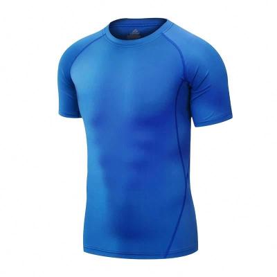 China 2020 fashion fitness t-shirt fashion fitness t-shirt anti-wrinkle gym t-shirt long sleeve gym breathable t-shirt gym custom printing for sale