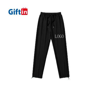 China Anti-Wrinkle Elastic Band Design With Buckle Pants Stacked Good Quality Mens Spliced ​​Elastic To Edge Customize Pants for sale