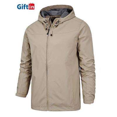 China QUICK DRY men's spring windbreaker jackets khaki coats casual clothing sports plaid fitness jacket for sale