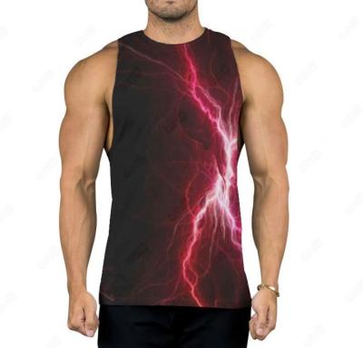 China Mens Anti Shrink All Over Sublimation Printing Tank Tops for sale