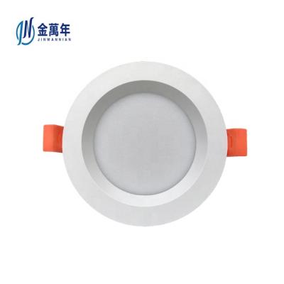 China Modern High Lumen Ultra Dimmable Tri Color Room Ceiling Dimmable Slim Recessed Led Down Light for sale