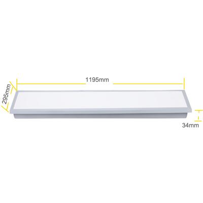 China Residential / commercial commercial room recessed color dimmable smd flat light pot 120x30 led ceiling panel lights for sale