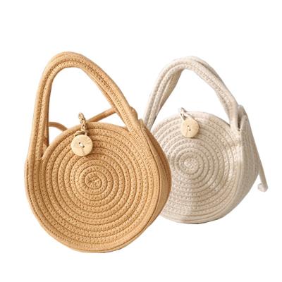 China Niyang Eco-Friendly Factory Design Wholesale Summer Women Girls New Cute Small Camel Shoulder Crossbody Cotton Long Knitted Women Bag for sale