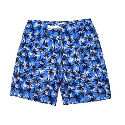 China OEM Summer Coconut Tree Design Men Beach Wear Brazil Swim Wear Custom Made Surf Vacation Quick Dry Digital Print Beach Shorts for sale